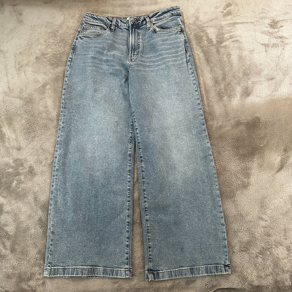 Hudson Wide Leg Jeans size 29 Jolene High Rise Risque Wash